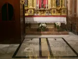 SEVILLA, 27.09.19 Imágenes de recirso de la tumba de Gonzalo Queipo de Llano y Sierra, enterrado en la basílica de la Macarena.