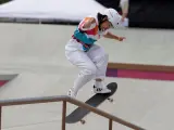 Con apenas 13 años de edad, Momiji Nishiya es la primera campeona olímpica de skateboarding en los Juegos Olímpicos de Tokyo.