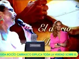 Rocío Carrasco en 'Sálvame' con el diario de Rocío Jurado.