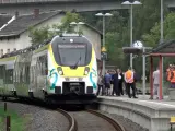 Primer viaje en Alemania de un tren el&eacute;ctrico que funciona con bater&iacute;as