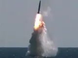 Misil balístico surcoreano SLBM, lanzado desde un submarino.