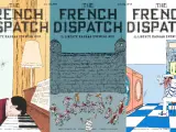 Algunas de las portadas diseñadas por Javi Aznarez para 'La crónica francesa'