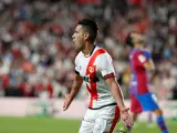 Falcao celebra su gol contra el Barça