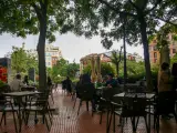 La mayoría de calles en Chamberí y Salamanca perderán sus terrazas Covid en bandas de aparcamiento en 2022
