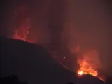 Imagen del volcán de La Palma el pasado domingo.