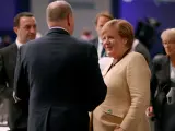 Angela Merkel, en la COP26 en Glasgow.