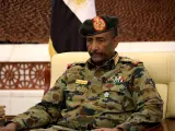 El comandante en jefe del Ejército de Sudán, Abdelfatah al Burhan, en Jartum, en 2019.