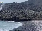 Primeras playas orginadas del volcán de La Palma