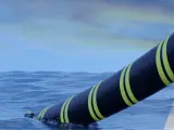 Imagen de archivo de un cable submarino de energía.