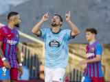 Nolito celebra su gol contra el Barça