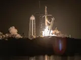 Momento del despegue de la SpaceX Crew-3 desde el Centro Espacial Kennedy, en Florida.