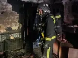 Incendio en una vivienda de Alcalá de Henares.