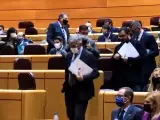 Vidal abandona el pleno del Senado por el "reparto de cromos entre PP y PSOE"