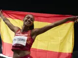 Ana Peleteiro, tras ganar su medalla en los Juegos Olímpicos de Tokio