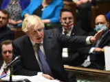 Boris Johnson en la Cámara de los Comunes.