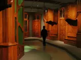 Reconstrucción del vestíbulo de la planta de la Casa Milà en la exposición sobre Gaudí del MNAC. Jueves 18 de noviembre de 2021 (Horizontal)