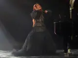 Christina Aguilera, durante su actuación en la ceremonia de los premios Latin Grammy 2021, en Las Vegas.