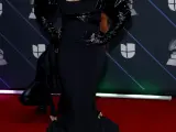 La cantante estadounidense Christina Aguilera, en la alfombra roja de la ceremonia de los premios Latin Grammy 2021, en Las Vegas.