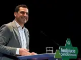 El presidente de la Junta de Andalucía y del PP-A, Juan Manuel Moreno