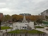 Nueva imagen de la Plaza de España de Madrid.