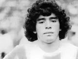 Diego Armando Maradona en 1978, antes de quedarse fuera del Mundial.