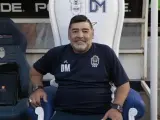 Maradona, en su trono de Gimnasia y Esgrima