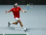 Feliciano López, en la Copa Davis