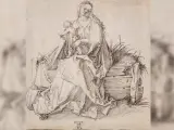 'La Virgen y el Niño con una flor en un banco de hierba', atribuido a Durero.
