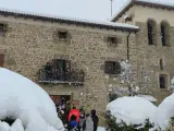 Rescate de los niños atrapados en el albergue de Guetadar (Navarra).
