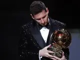 Messi y su s&eacute;ptimo Bal&oacute;n de Oro