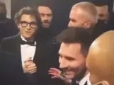El encuentro entre Messi y 'Spiderman' (Tom Holland) en el Balón de Oro