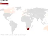 Países que han confirmado la variante ómicron