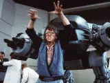 Paul Verhoeven en el rodaje de 'Robocop'
