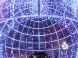 Encendido de luces este jueves de la tercera edición de Nadal al Port, evento que se celebra en el Moll de la Fusta de Barcelona.