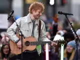 El cantante Ed Sheeran ha protagonizado un concierto en la plaza Rockefeller en Nueva York.