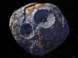 Psyche 16 es un asteroide met&aacute;lico gigante de aproximadamente 165.800 kil&oacute;metros cuadrados descubierto en 1852.