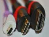 Cables HDMI de los tipos A, C y D.