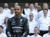 Lewis Hamilton, con el equipo Mercedes