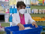 Test de antígenos en la farmacia 'Las gemalas' de Madrid