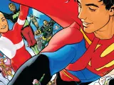 Superboy y la Legión de Superhéroes dibujados por Ryan Sook.