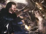 James Cameron junto a Sigourney Weaver en el rodaje de 'Aliens'