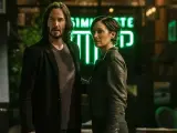 Keanu Reeves y Carrie-Anne Moss en 'Matrix Resurrections'