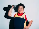 La levantadora de peso japonesa Chiyomi Sawa.