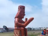 El huaco de la fertilidad de Moche, en Perú.