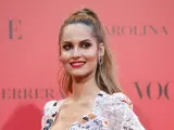 La modelo Ariadne Artiles posa en la fiesta de celebración del aniversario de 'Vogue', en 2018.