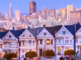 Ejemplo de casas en Haight-Ashbury, en San Francisco, California