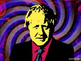 Ilustración del primer ministro británico Boris Johnson