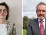 María Teresa González, presidenta de la Asociación Compostelana de Esclerosis Múltiple, y Manuel Rancés, presidente de Aedem Madrid.
