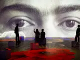 Imagen de la exposición 'Frida Kahlo, la vida de un mito', en el centro de artes digitales barcelonés, Ideal.
