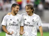 Luka Modric y Eden Hazard